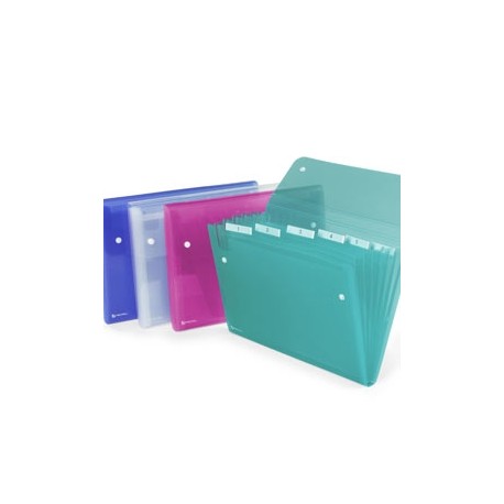 Archiviatore A Soffietto Rexel Ice - 6 Tasche Trasparenti - Capacità 120 Fogli - Per Ufficio O Casa - Foto 2