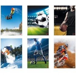 Maxiquaderno Sport fantasia - A4 - 40+2 fogli - 80gr - 5mm c/margine - BM