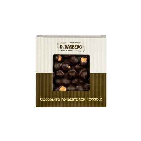 Tavoletta di cioccolato con nocciole - fondente - 120 gr - Barbero