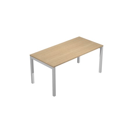 Scrivania Easy Plus - lineare - 160 x 80 x 72,5 cm - rovere