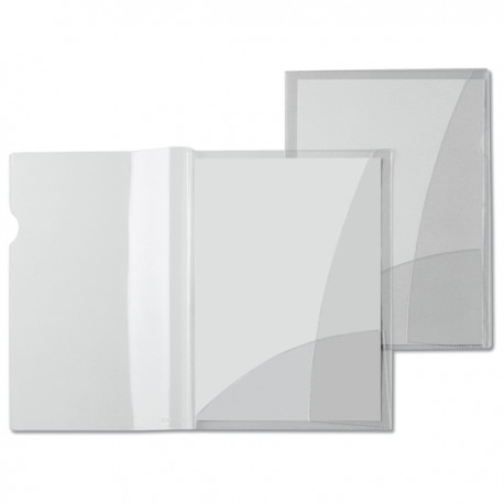 Cartellina Capri 69/2 - 21 x 29,7 cm - PVC - con 2 tasche - trasparente liscio  - Sei Rota - conf. 5 pezzi