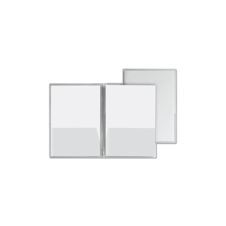 Cartellina Capri 69/T2 - 21 x 29,7 cm - PVC - con 2 tasche orizzontali - trasparente liscio - Sei Rota - conf. 5 pezzi