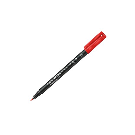 Pennarello Lumocolor Permanent 313 - punta 0,4 mm - rosso - Staedtler