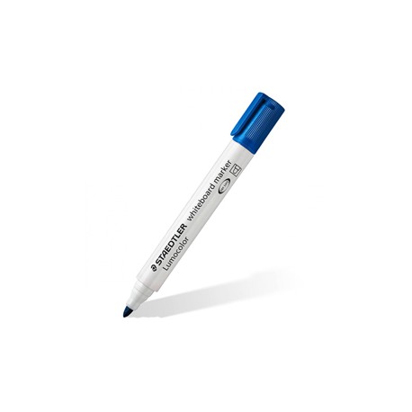 Marcatore Lumocolor whiteboard 351 - punta tonda - tratto 2 mm - blu - Staedtler