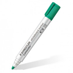 Marcatore Lumocolor whiteboard 351 - punta tonda - tratto 2 mm - verde - Staedtler