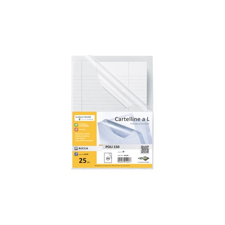 Cartellina a L Poli 150 - A4 - PP - buccia pesante - Sei Rota - conf. 25 pezzi