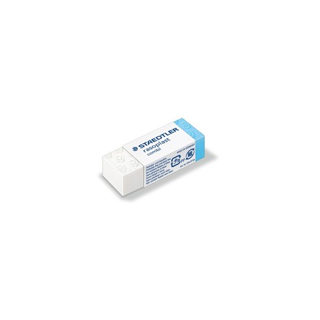 Gomma Combi Rasoplast - 43 x19 x13 mm -  bianca e blu - Staedtler - conf. 30 pezzi