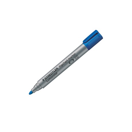 Marcatore Lumocolor Flipchart 356 - a base d'acqua - punta tonda 2 mm - blu - Staedtler