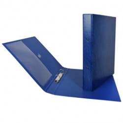 Raccoglitore Stelvio - 2 anelli a R 25 mm - dorso 3 cm - 22 x 30 cm - blu - Sei Rota