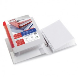 Raccoglitore personalizzabile Stelvio TI - 22 x 30 cm - 2 anelli a D 25 mm - dorso 4 cm - bianco - Sei Rota