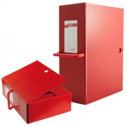 Scatola archivio Big 120 - con maniglia - dorso 12 cm - 25 x 35 cm - rosso - Sei Rota