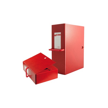 Scatola archivio Big 120 - con maniglia - dorso 12 cm - 25 x 35 cm - rosso - Sei Rota