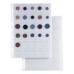 Buste forate Ercole - PVC liscio - 21x 29,7 cm - porta monete - 30 tasche - Sei Rota - conf. 10 pezzi