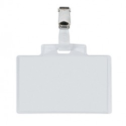 Portanome Pass 3E - clip in metallo - 9,5 x 6 cm - PVC - Sei Rota - conf. 100 pezzi