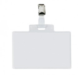 Portanome Pass 4E - clip in metallo - c/cartoncino - 11 x 7 cm - Sei Rota - conf. 100 pezzi