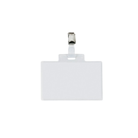 Portanome Pass 4E - clip in metallo - c/cartoncino - 11 x 7 cm - Sei Rota - conf. 100 pezzi