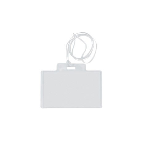 Portanome Pass 3EC - con cordoncino trasparente - 9,5 x 6 cm - PVC - Sei Rota - conf. 100 pezzi