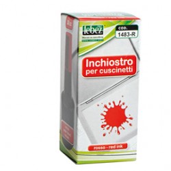 Inchiostro per cuscinetti - 30 ml - senza olio - rosso - Lebez