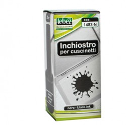 Inchiostro per cuscinetti - 30 ml - senza olio - nero - Lebez