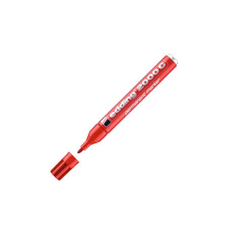 Marcatore permanente 2000C - punta conica - da 1,5 a 3 mm - rosso  - Edding