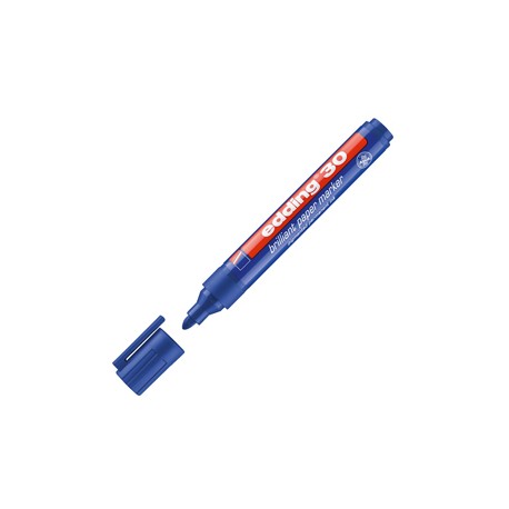 Marcatore permanente 30 - punta tonda - da 1,5 a 3 mm  - blu - Edding