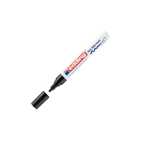 Marcatore permanente a vernice 750 - punta tonda - da 2 a 4 mm - nero - Edding