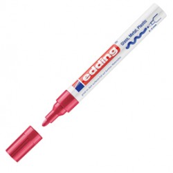 Marcatore permanente a vernice 750 - punta tonda - da 2 a 4 mm - rosso - Edding