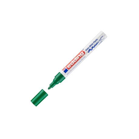 Marcatore permanente a vernice 750 - punta tonda - da 2 a 4 mm - verde - Edding