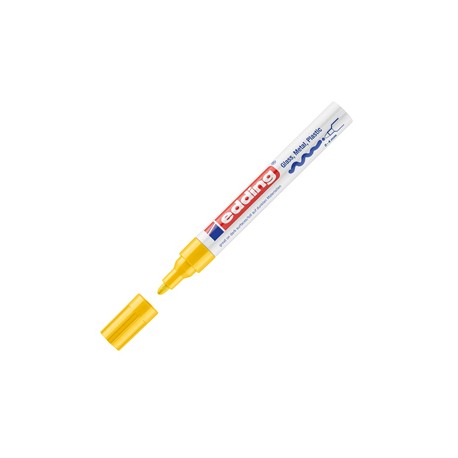 Marcatore permanente a vernice 750 - punta tonda - da 2 a 4 mm - giallo - Edding