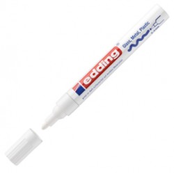 Marcatore permanente a vernice 750 - punta tonda - da 2 a 4 mm - bianco - Edding