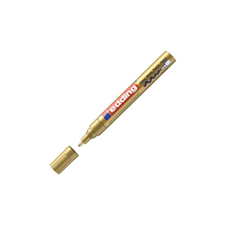 Marcatore permanente a vernice 750 - punta tonda - da 2 a 4 mm - oro - Edding