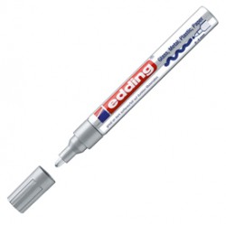 Marcatore permanente a vernice 750 - punta tonda - da 2 a 4 mm - argento - Edding