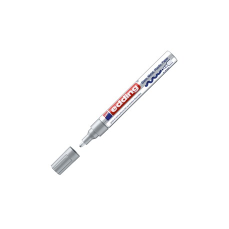 Marcatore permanente a vernice 750 - punta tonda - da 2 a 4 mm - argento - Edding