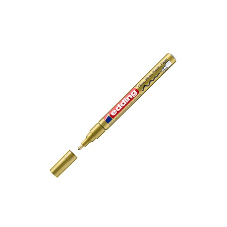 Marcatore permanente a vernice 751 - punta tonda fine - da 1 a 2 mm - oro - Edding