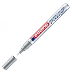 Marcatore permanente a vernice 751 - punta tonda fine - da 1 a 2 mm - argento - Edding