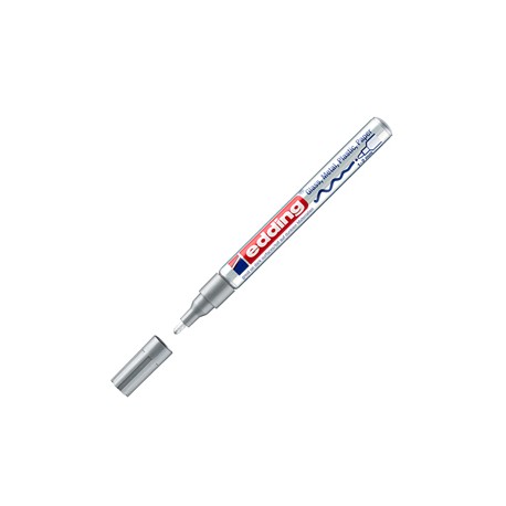 Marcatore permanente a vernice 751 - punta tonda fine - da 1 a 2 mm - argento - Edding