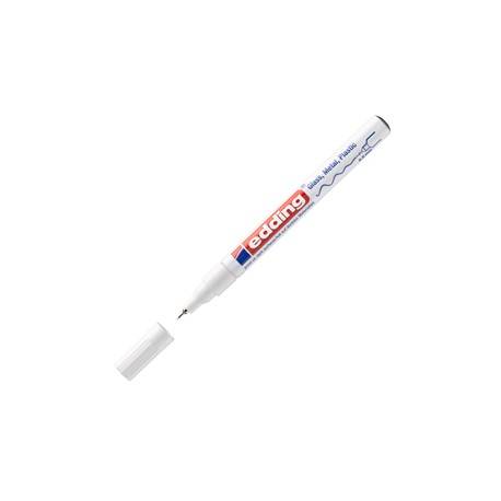 Marcatore permanente a vernice 780 - punta tonda extra fine - 0,8 mm - bianco  - Edding