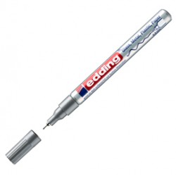 Marcatore permanente a vernice 780 - punta tonda extra fine - 0,8 mm - argento  - Edding