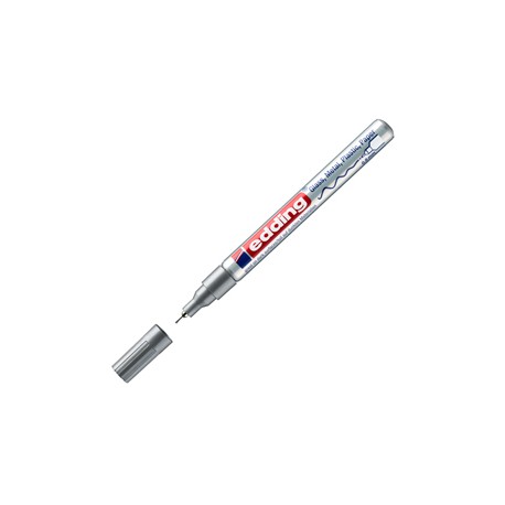 Marcatore permanente a vernice 780 - punta tonda extra fine - 0,8 mm - argento  - Edding