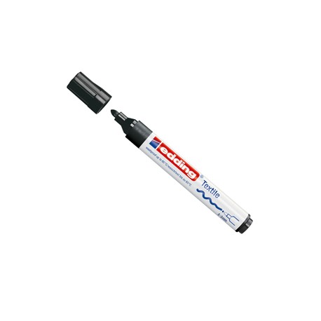 Marcatore per tessuto 4500 - punta tonda - da 2 a 3mm - nero - Edding