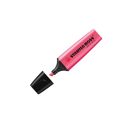 Evidenziatore Stabilo Boss Original - punta a scalpello - tratto 2 - 5 mm - rosa 56 - Stabilo