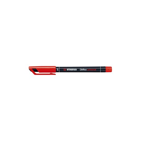 Pennarello OHPen universal permanente 841 - punta superfine 0,4 mm - rosso - Stabilo