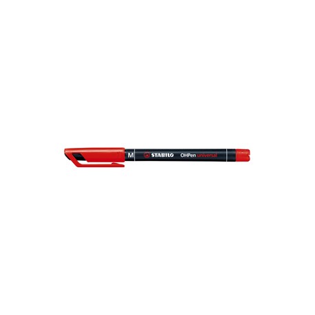 Pennarello OHPen universal permanente 843  - punta media 1,0 mm - rosso - Stabilo