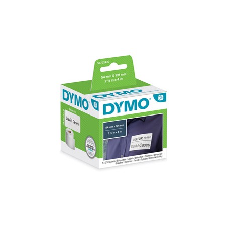 Rotolo 220 etichette LW - 990140 - 54 x 101 - carta - spedizione/badge - bianco - Dymo