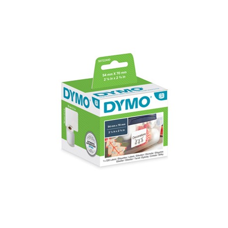 Rotolo 320 etichette LW 990150 - 54 x 70 mm - carta - multiuso - bianco - Dymo