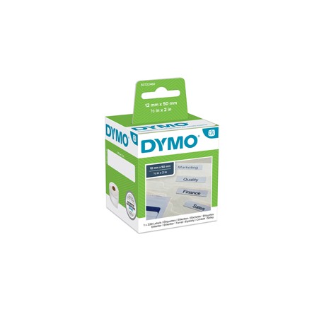 Rotolo 220 etichette LW 990170 - 12 x 50 mm - carta - cartelle sospese - bianco - Dymo