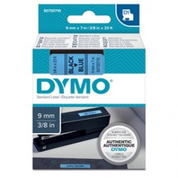 Nastro D1 standard 409160 - 9 mm x 7 mt - PL - nero/blu - Dymo