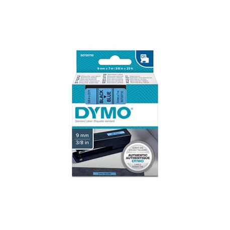 Nastro D1 409160 - 9 mm x 7 mt - nero/blu - Dymo