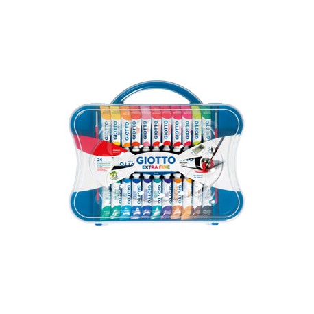 Tubi tempere - 12 ml - colori assortiti - Giotto - conf. 24 pezzi