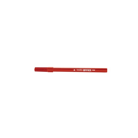 Pennarelli Office - punta feltro - punta fine - tratto 0,7 mm - rosso - Tratto - conf. 12 pezzi